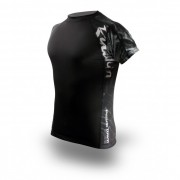 PunchTown 10437 Рашгард PunchTown Ryushin Black Rash Guard Short Sleeve фото